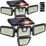 Lot de 2 lampes solaires à détecteur de mouvement KASONIC